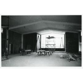 Wright College dining hall under construction, 1961