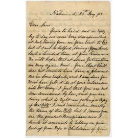 Letter from Andrew Duncan to [Sam Voisey?], 1903