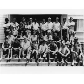Students outside Wright College, UNE