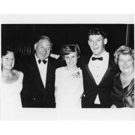 Wright College party, group of five people