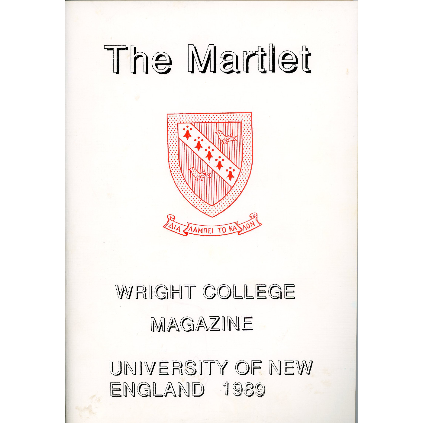 The Martlet 1989