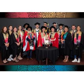 Indigenous Sashing Ceremony and cake cutting, 2025, UNE