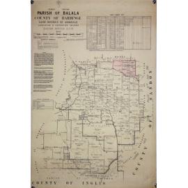 Parish of Balala County of Hardinge Land District of Armidale, 1938