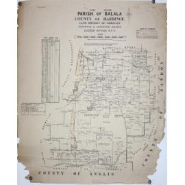 Parish of Balala County of Hardinge Land District of Armidale, 1915