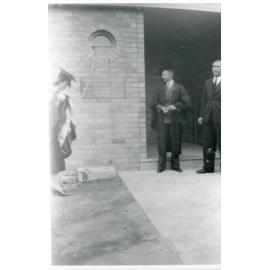 Opening of the first Science Block [Building later named the Booth Block], 1940