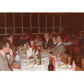 Smith Richardson’s farewell dinner at Wright College Dining Hall, 1983