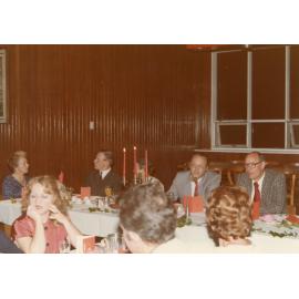 Smith Richardson’s farewell dinner at Wright College Dining Hall, 1983