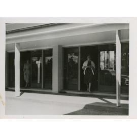 Exterior view of Union buildings, University of New England, 1956