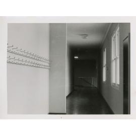 Upstairs passage, (demolished in building of Lazenby Hall), 1956