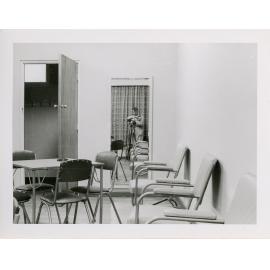 Union Complex UNE, interior views of four common rooms, 1956