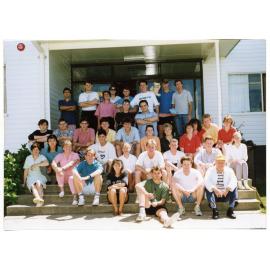 Group of students outside Wright College