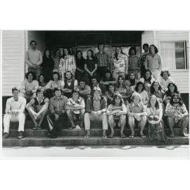 Group of students outside Wright College