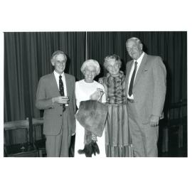 Professor Ronald Gates with a group at an event