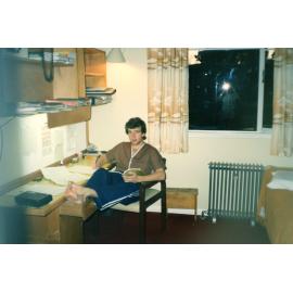 Craig Goodsir studying in a dormitory, Epsilon Block