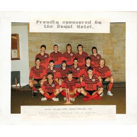 Wright College Rugby League 1st XIII Premiers, 1986