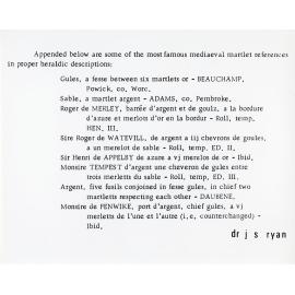 Famous medieval martlet references