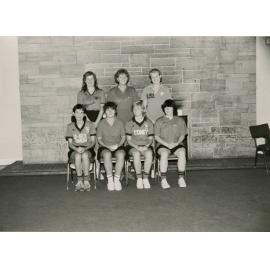 Women's indoor netball team, Wright College, 1986