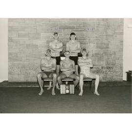 Men's A water polo premiers, Wright College, 1986