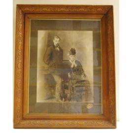 Portrait of a Charles [Berridge] Melvaine and Eliza Harrison on their wedding day
