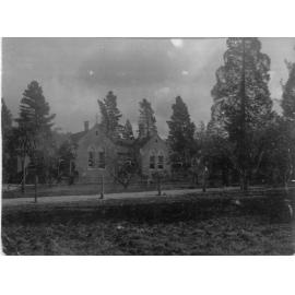 Photo of an unidentified building and garden