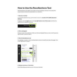 Learn how to add a Recollection