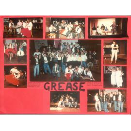 Wright College 'Grease' poster, 1990