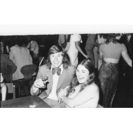 Couple seated at the Wright College Dinner, 1974