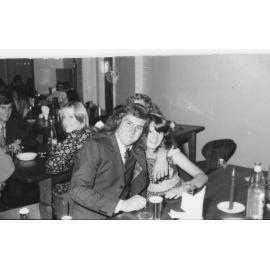 Couple seated at the Wright College Dinner, 1974