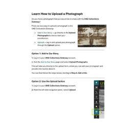 Learn how to Upload a Photograph