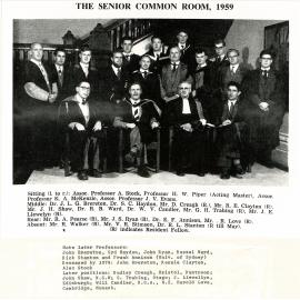 Wright College Senior Common Room, 1959
