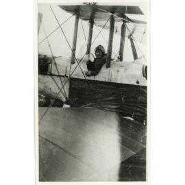 Man inside an aircraft