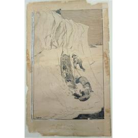 'The Rush to Safety over the Blue Glacier', by David Low