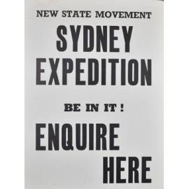 Poster - New State Movement Sydney Expedition Be In It!