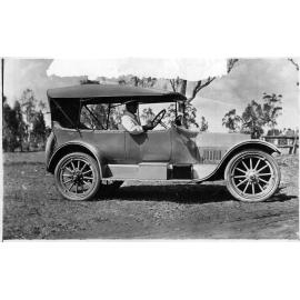 Chauffeur William Benson and vehicle owned by Mr Tindall, Bona Vista c.1930