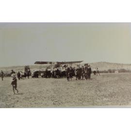 The Peace Loan biplane at Armidale Racecourse (26A), Sept 1919