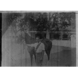 Soldier with his horse