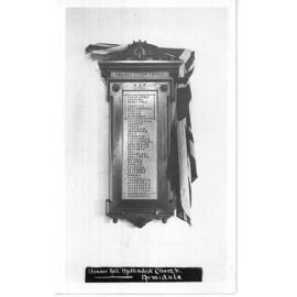 AIF Honour Roll, Methodist Church, Armidale