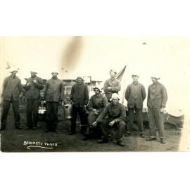 Men in Army Camp at Armidale