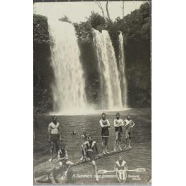 A Summer Day Dorrigo (Children swimming below Dangar Falls)