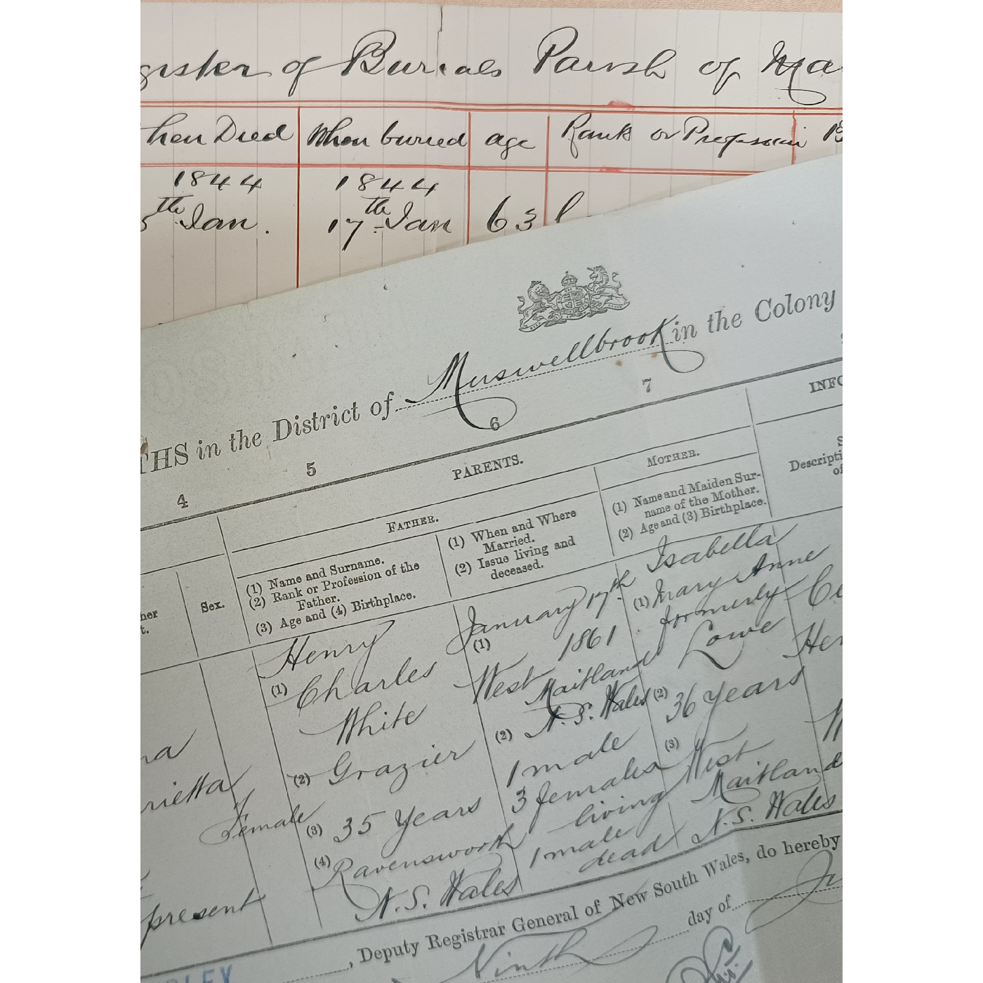 Havilah Station: White family records, 1826 - 1958