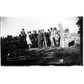 Armidale Teachers' College: Turning first sod at College early morning, early 1929