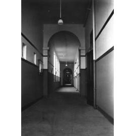 Armidale Teachers' College: Interior view of portion of one of the corridors, 1930