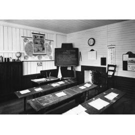 Interior of Museum of Education at the Armidale Teachers College, c. 1970