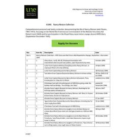 Nancy Nivison Collection: Finding Aid