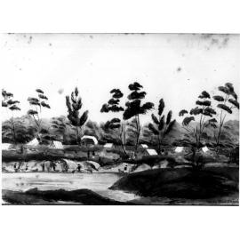 Gold mining: A rare view of the Rocky River Diggings near Uralla NSW, 1856-1857