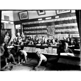 Interior of 5th classroom in Boys' Department of Armidale Demonstration School, 1940
