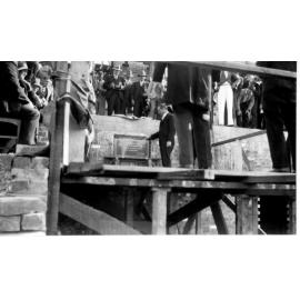 David H. Drummond at the Laying of the Foundation Stone for Armidale Teachers' College, November 1929