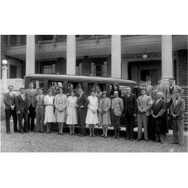 Armidale Teachers' College: Class travelled to Uralla in 1931 in Mr Poggioli's bus for practice teaching