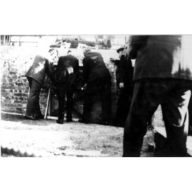 Armidale Teachers' College, Hon. T.R. Bavin, Premier of NSW, laying one of the two foundation stones, 1929.