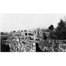 Demolition of old gaol to make way for Armidale Teachers' College, c. 1928